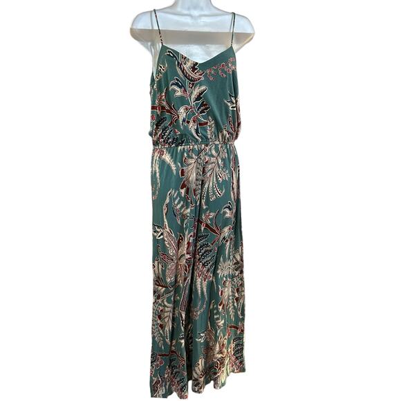 Loft Blue Maxi Tie Tassel Shoulder Dress Size S - Picture 1 of 5